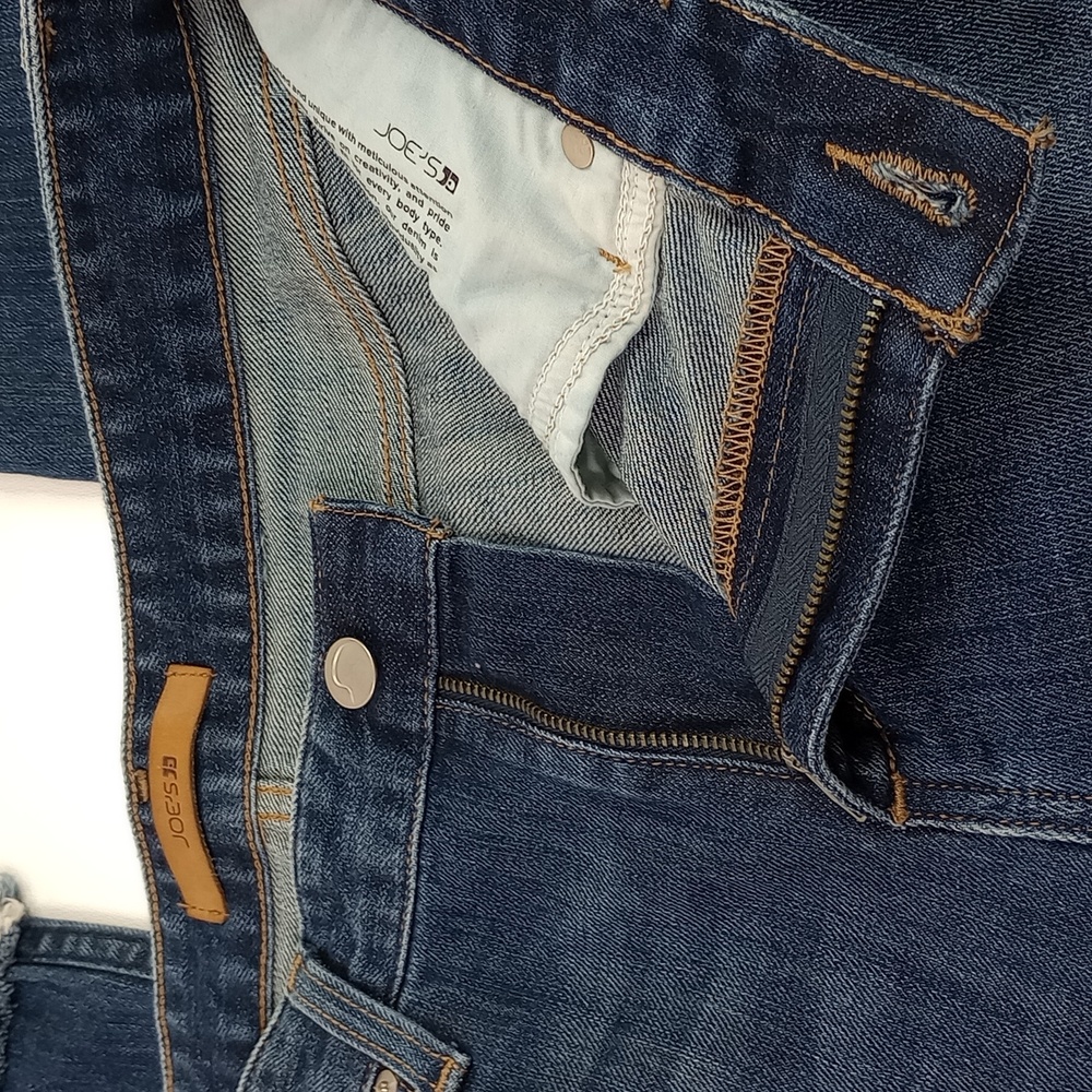Joe's The Smith Mid Rise Straight Ankle Jeans Raw Hem Cuff Size 29 - Picture 14 of 16